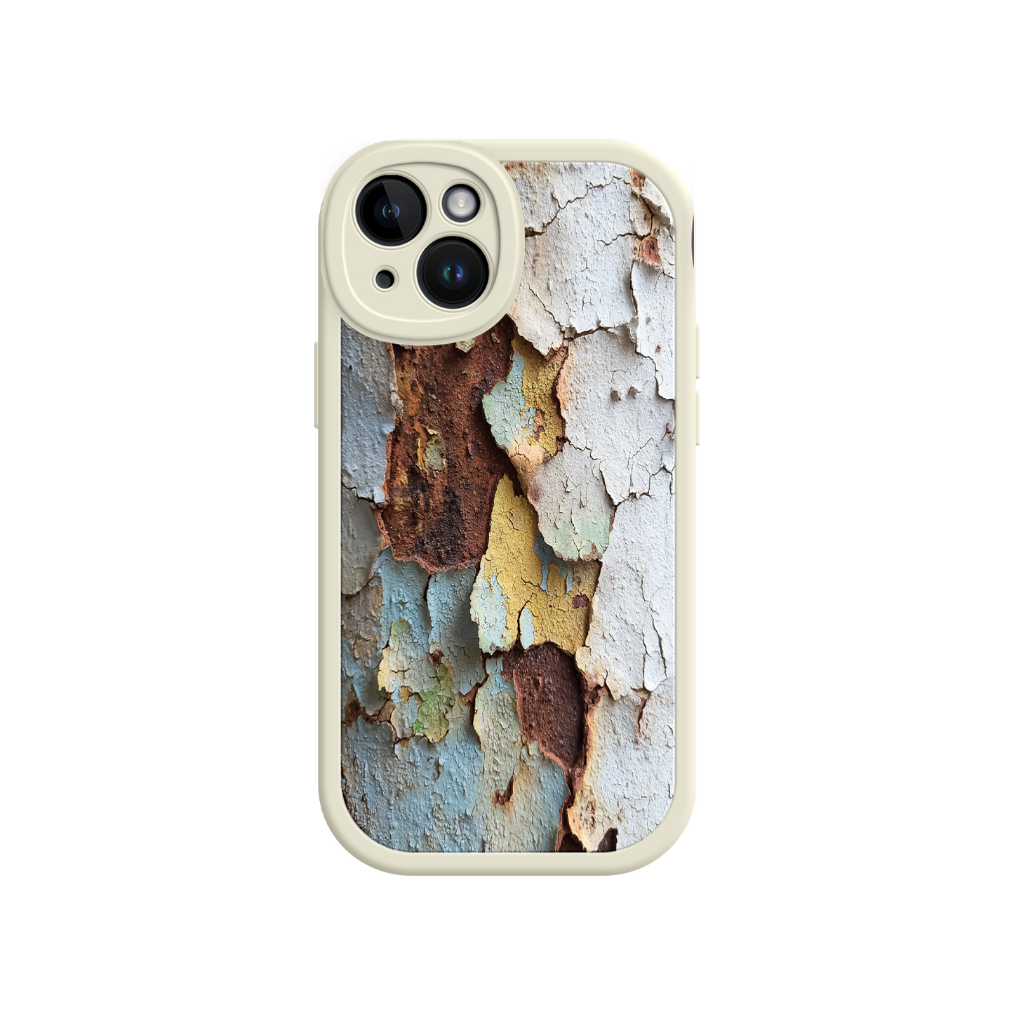 #MC0021 Factory Wholesale Rustic Patina Phone Case – Vintage Peeling Paint Design for iPhone 17