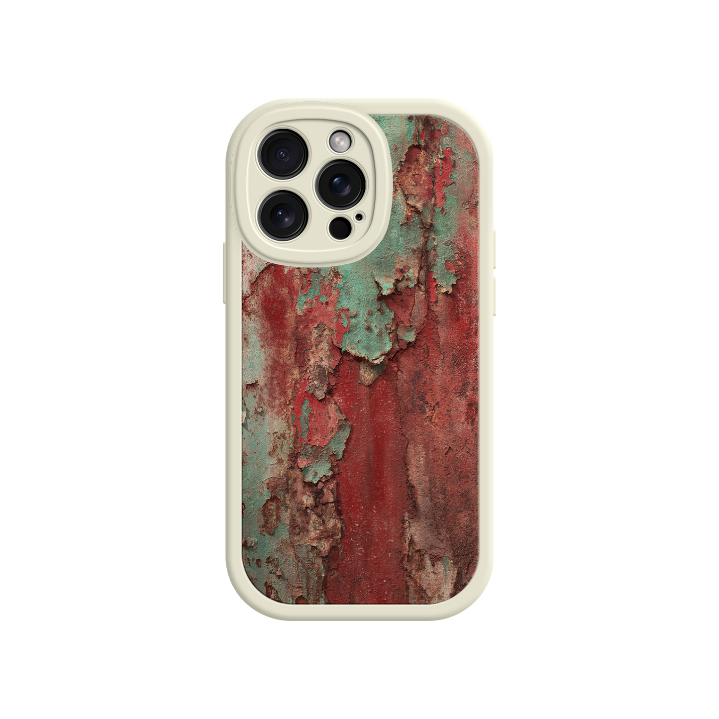 #MC0022 Factory Wholesale Rustic Metal Texture Phone Case – Vintage Industrial Style for iPhone 17