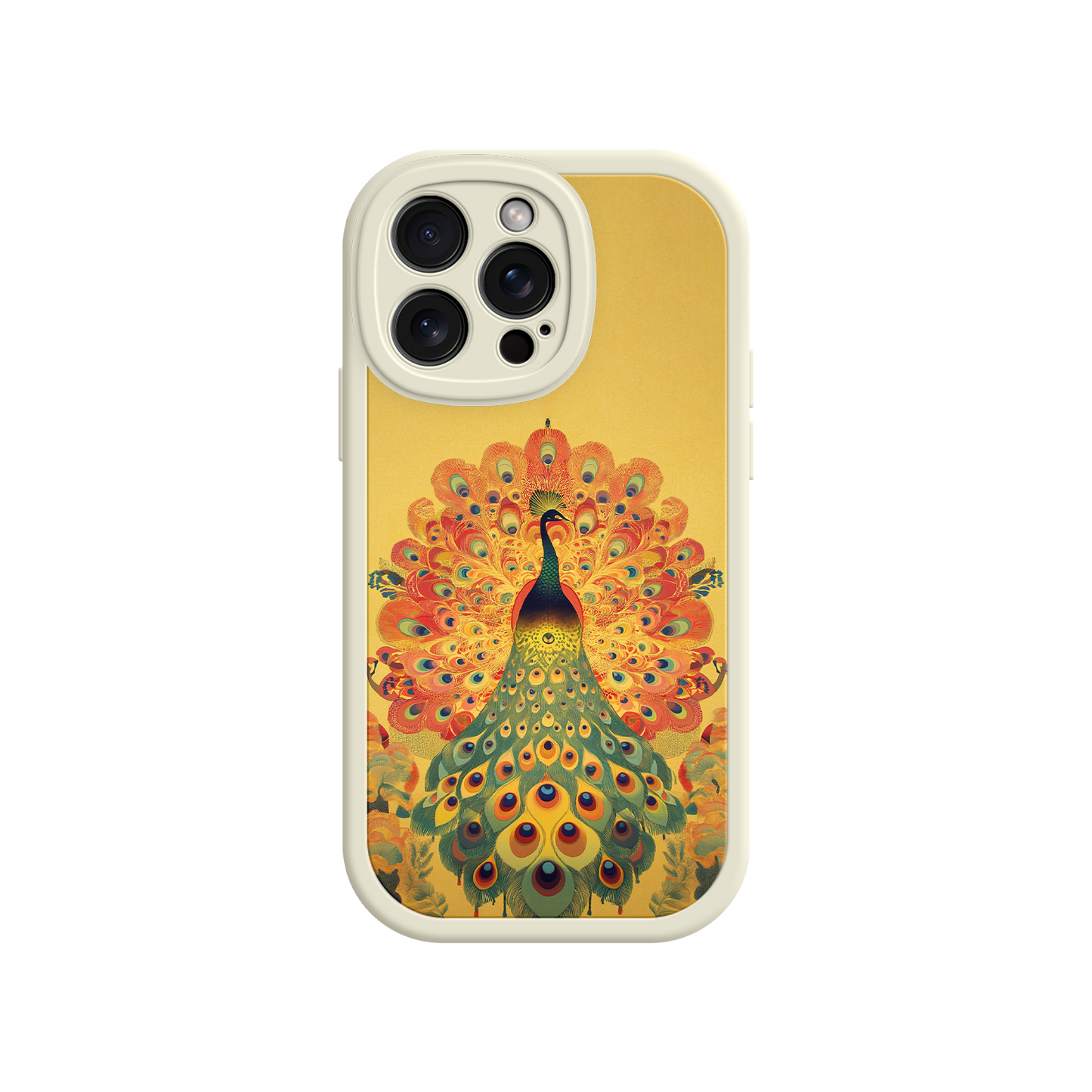 #MC0009 Factory Wholesale Peacock iPhone Case – Artistic Bird Design with Vibrant Feathers & Boho Style