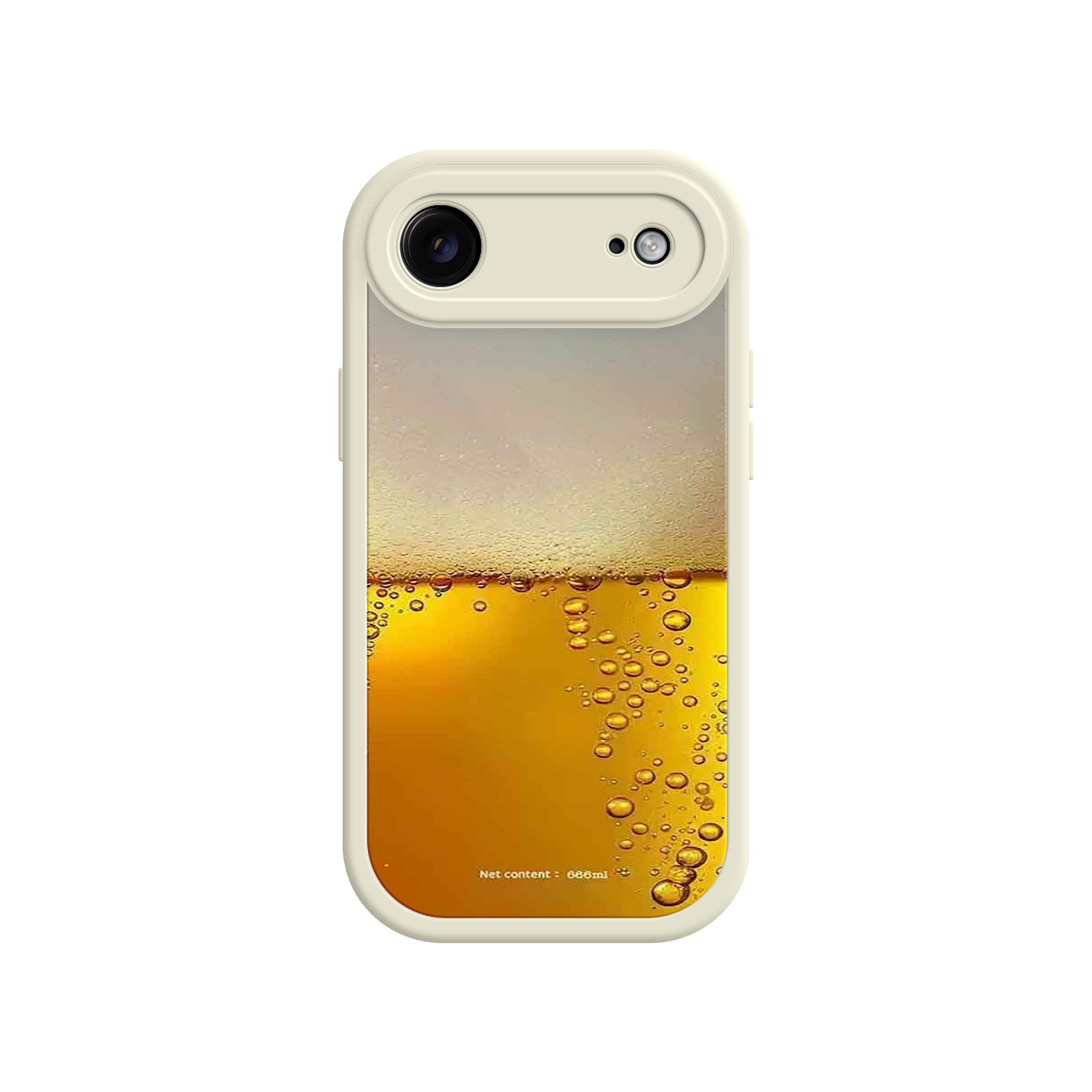 Funny Beer Glass Phone Case – Realistic Foam Design, Novelty Gift for Beer Lovers