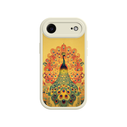 #MC0009 Factory Wholesale Peacock iPhone Case – Artistic Bird Design with Vibrant Feathers & Boho Style
