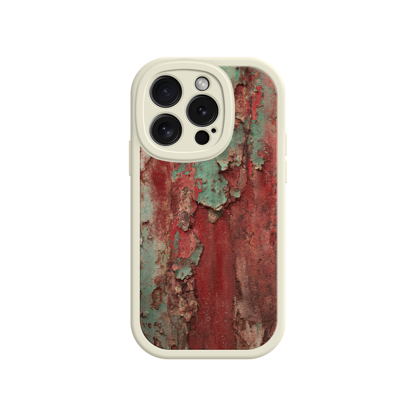 #MC0022 Factory Wholesale Rustic Metal Texture Phone Case – Vintage Industrial Style for iPhone 17