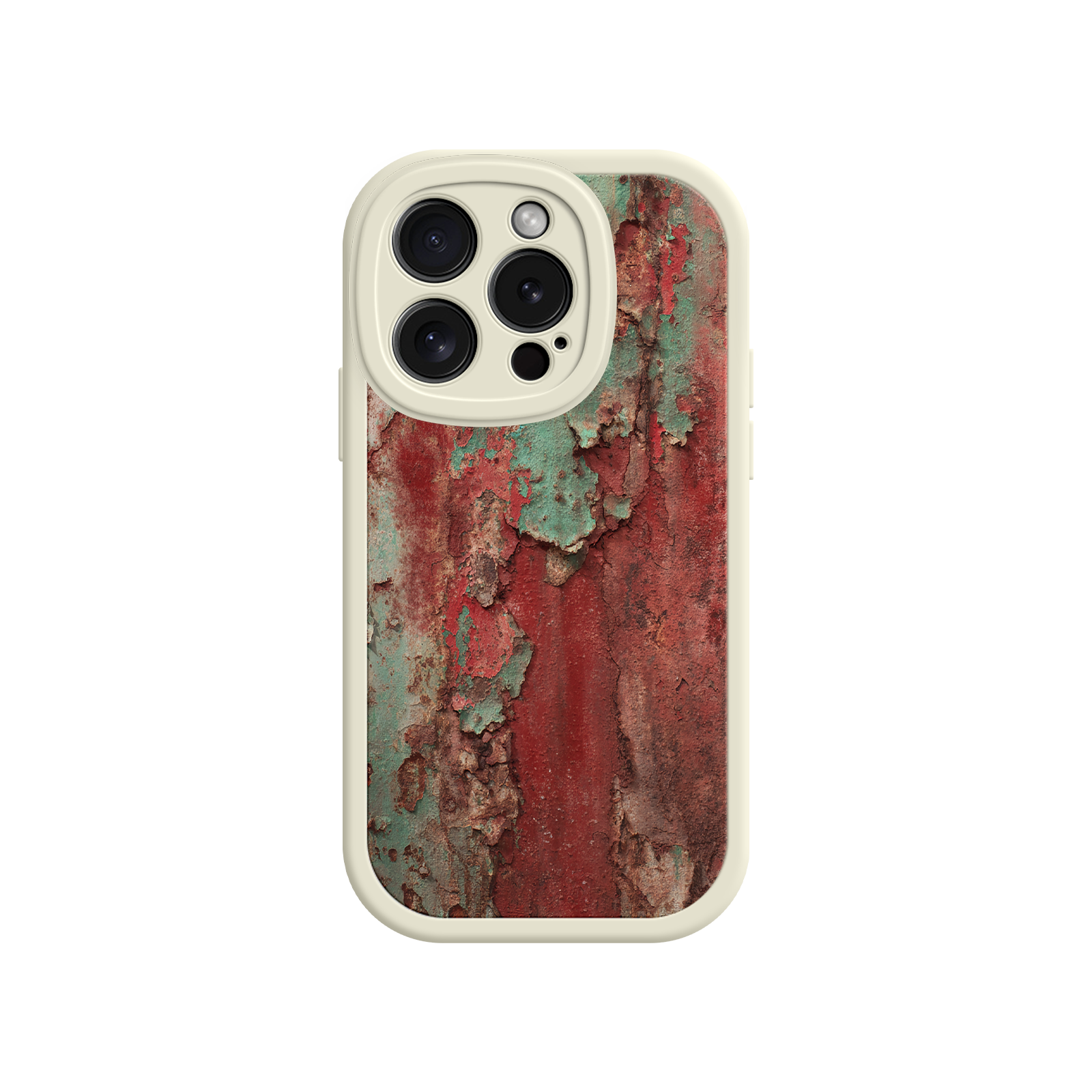 Rustic Metal Texture Phone Case – Vintage Industrial Style for iPhone 17