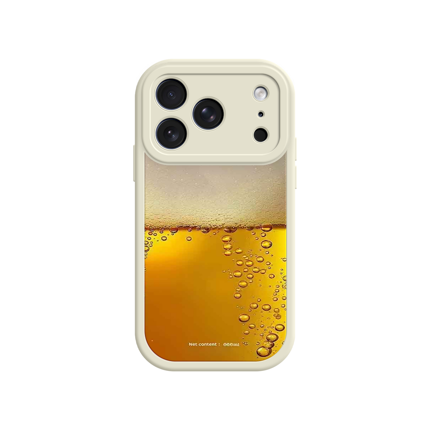 #MC0007 Factory Wholesale Funny Beer Glass Phone Case – Realistic Foam Design, Novelty Gift for Beer Lovers