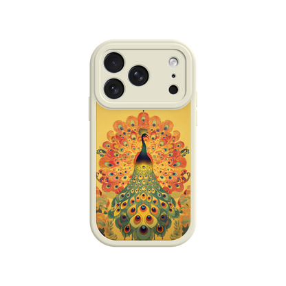 #MC0009 Factory Wholesale Peacock iPhone Case – Artistic Bird Design with Vibrant Feathers & Boho Style