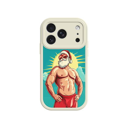 Santa Claus iPhone case with vibrant background
