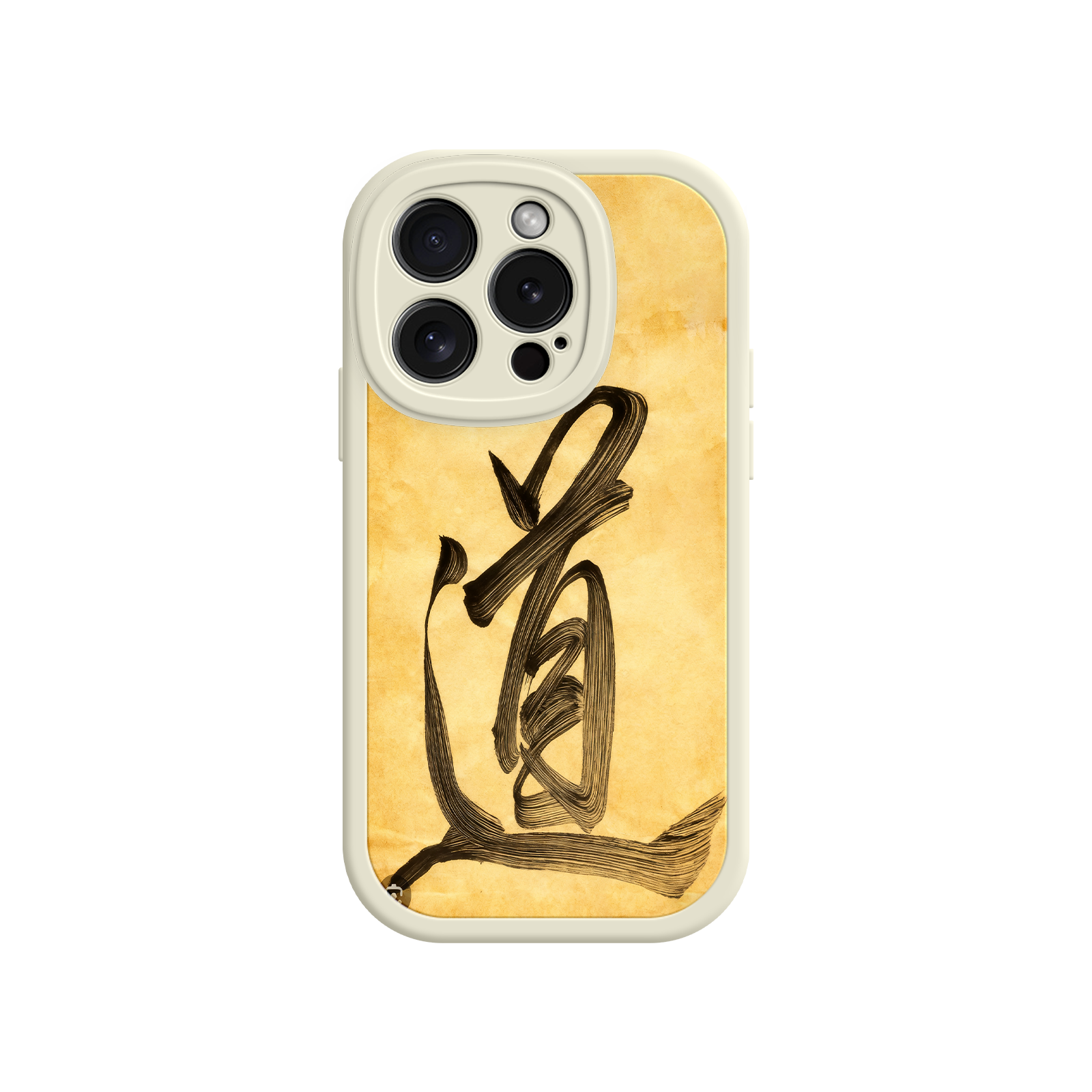 Elegant phone case with Taoist philosophy motif