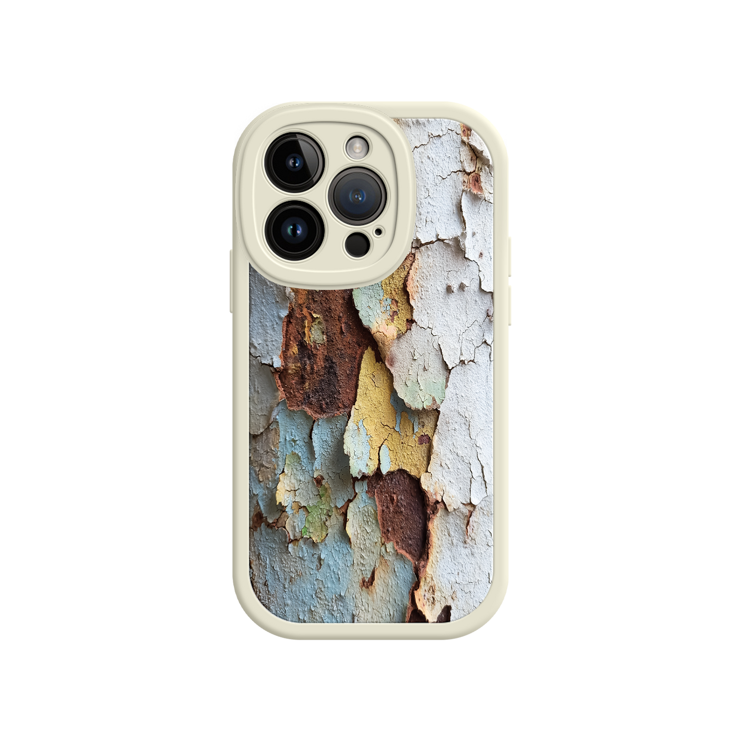 #MC0021 Factory Wholesale Rustic Patina Phone Case – Vintage Peeling Paint Design for iPhone 17