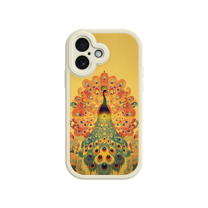 #MC0009 Factory Wholesale Peacock iPhone Case – Artistic Bird Design with Vibrant Feathers & Boho Style