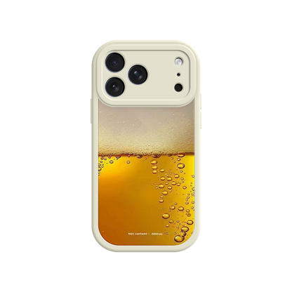 #MC0007 Factory Wholesale Funny Beer Glass Phone Case – Realistic Foam Design, Novelty Gift for Beer Lovers